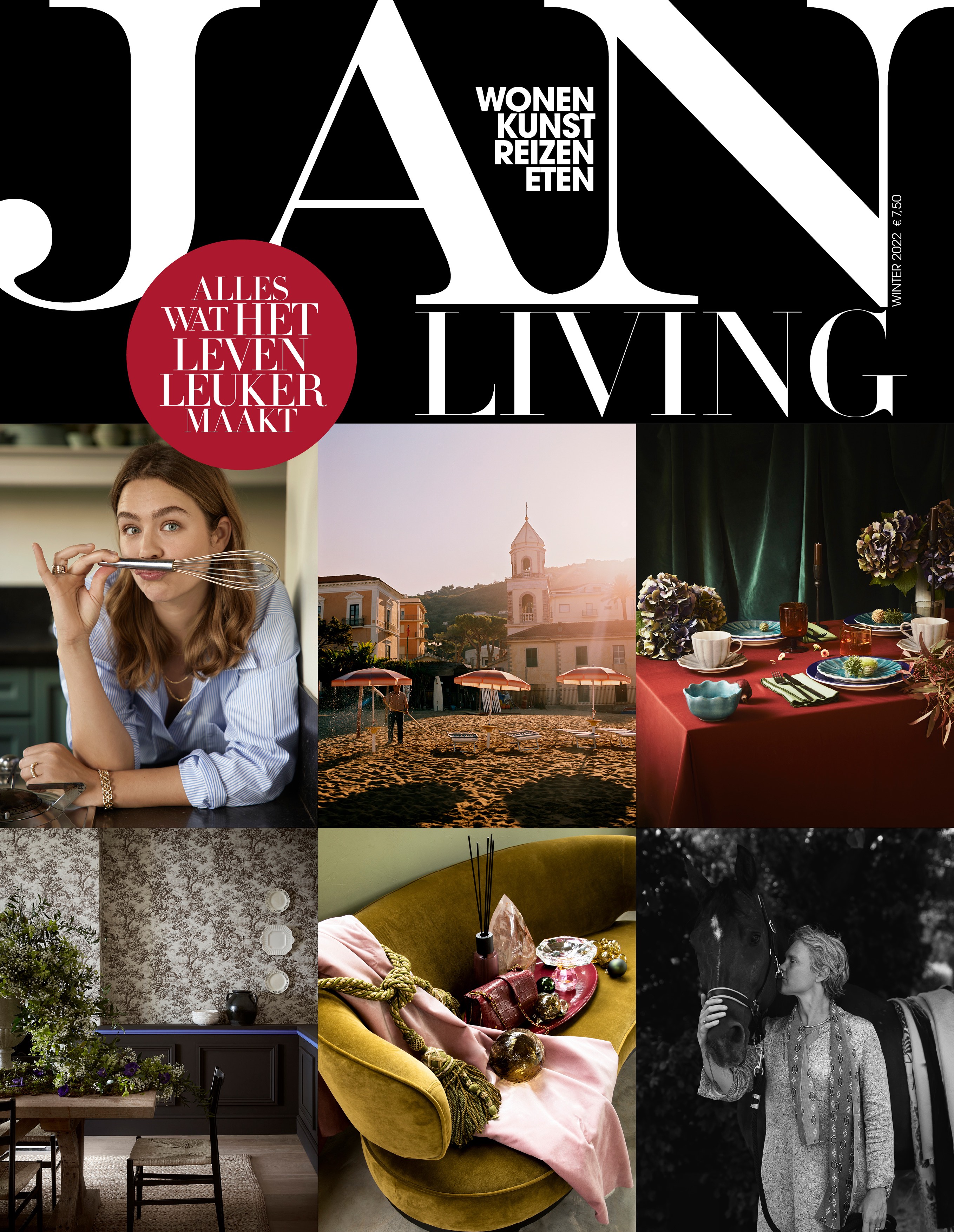 JAN Living editie 3 2022 - tijdschrift - wonen - kunst - recepten - tuin en balkon